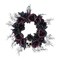 Light Up Dead Roses & Skull Halloween Wreath Decoration 23 1/2"
